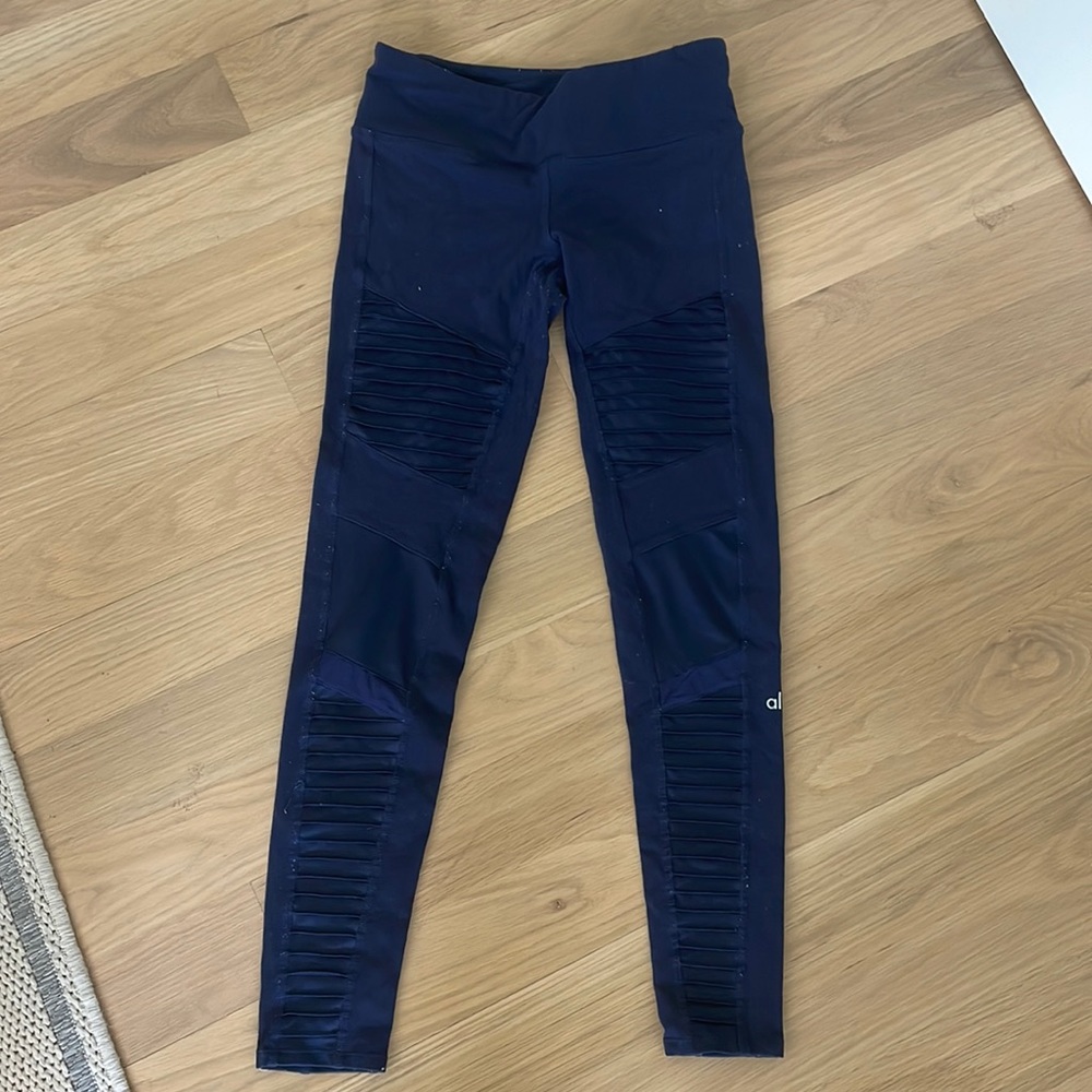 Navy Alo Moto Legging